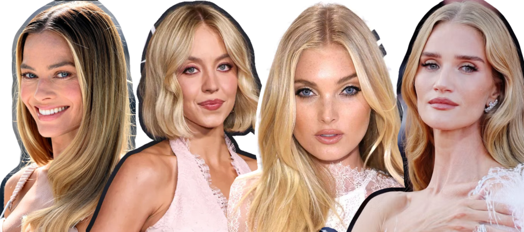 Reference to Blonde Haired Celebrities in pop culture - known for their blonde hair