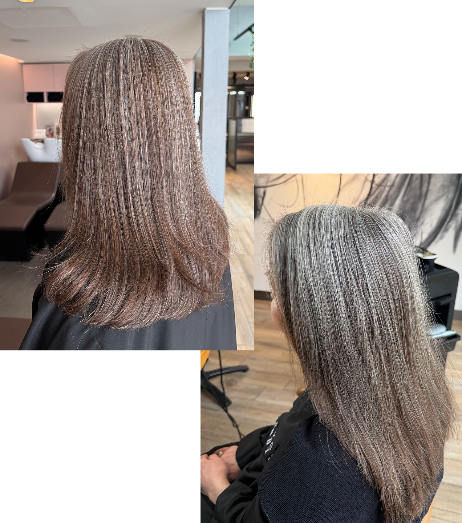 Grey Blending Before and After