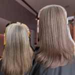 Grey blending at Trevor Sorbie, Before on the left, After on the right